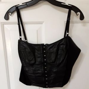 Leather Crop Top